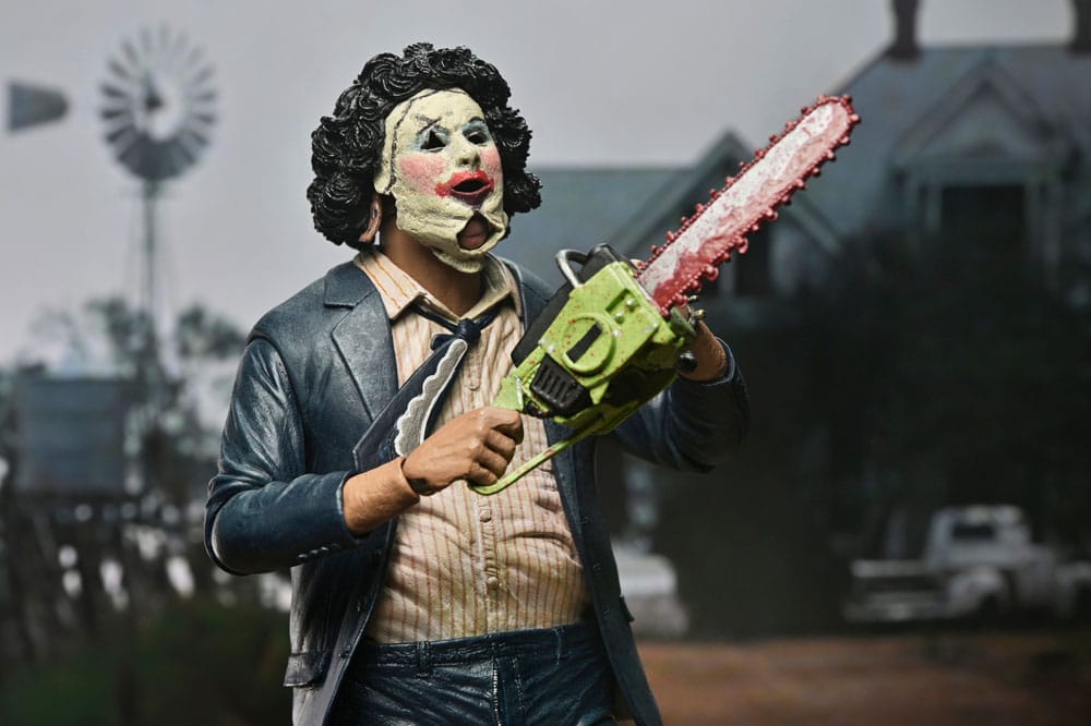 Pre-Order: The Texas Chainsaw Massacre – Leatherface (Pretty Woman Mask) 50th Anniversary Actionfigur 18cm NECA 2025