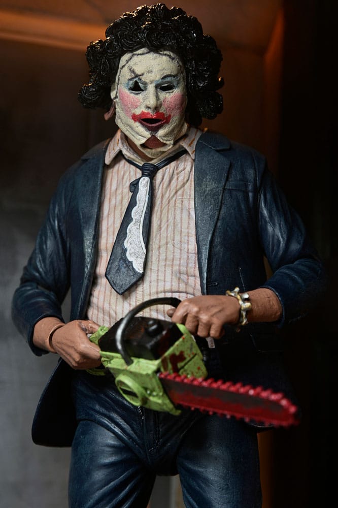 Pre-Order: The Texas Chainsaw Massacre – Leatherface (Pretty Woman Mask) 50th Anniversary Actionfigur 18cm NECA 2025