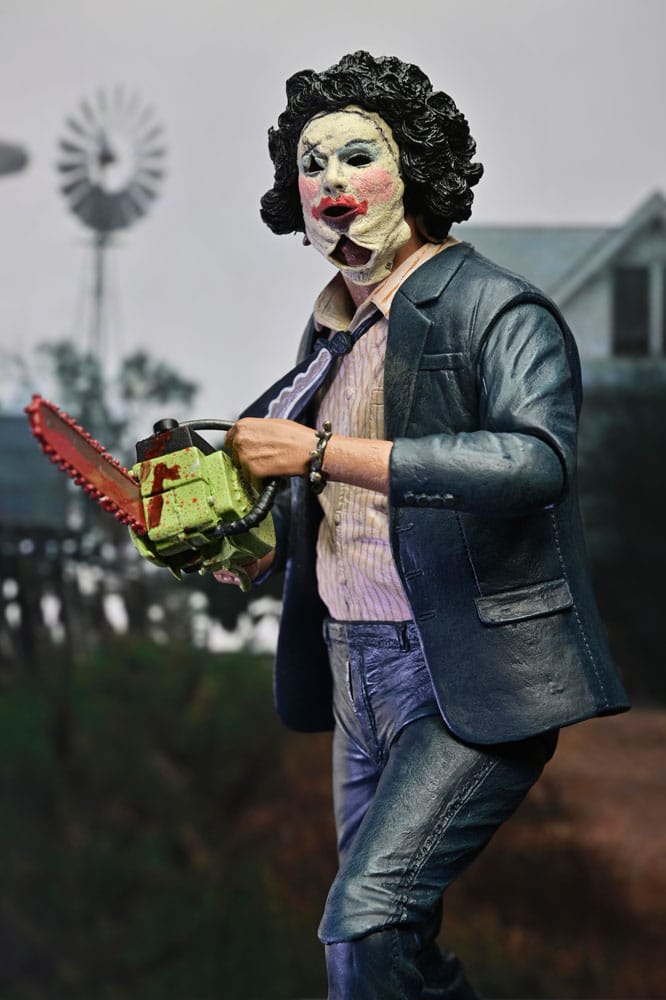 Pre-Order: The Texas Chainsaw Massacre – Leatherface (Pretty Woman Mask) 50th Anniversary Actionfigur 18cm NECA 2025