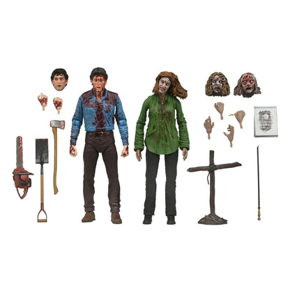 Pre-Order: Tanz der Teufel - Ultimate Bloody Ash & Cheryl Williams (2 Pack) Actionfiguren 18cm NECA 2024