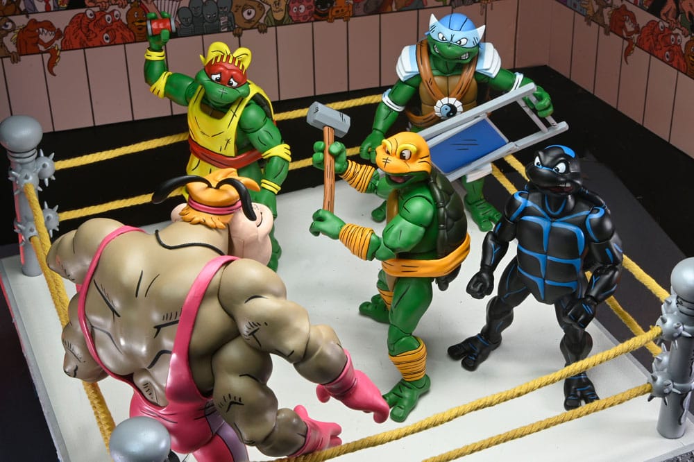 Teenage Mutant Ninja Turtles - Stump Wrestling Turtles 4er-Pack (Archie Comics) Actionfiguren 18cm NECA 2026