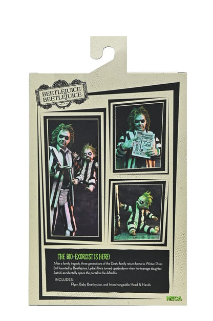 Pre-Order: Beetlejuice Beetlejuice - Ultimate Beetlejuice (Striped Suit) Actionfigur 18cm NECA 2025