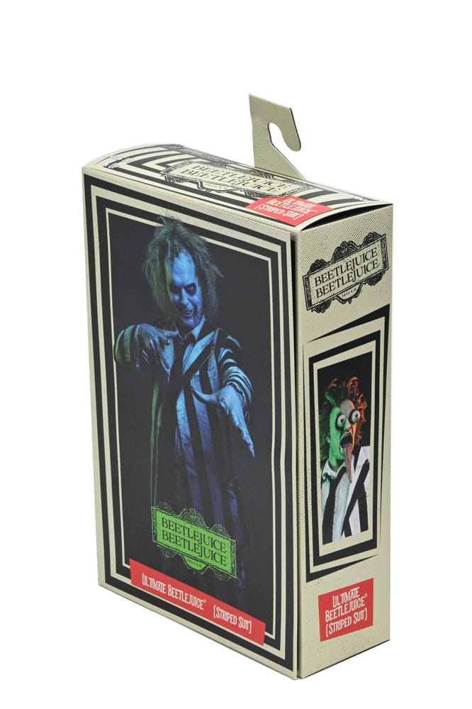 Pre-Order: Beetlejuice Beetlejuice - Ultimate Beetlejuice (Striped Suit) Actionfigur 18cm NECA 2025