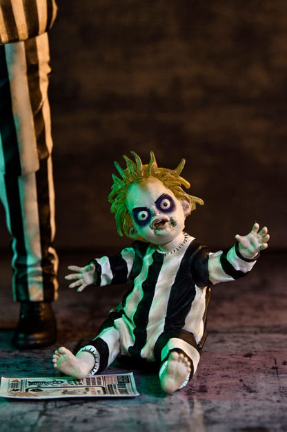 Pre-Order: Beetlejuice Beetlejuice - Ultimate Beetlejuice (Striped Suit) Actionfigur 18cm NECA 2025