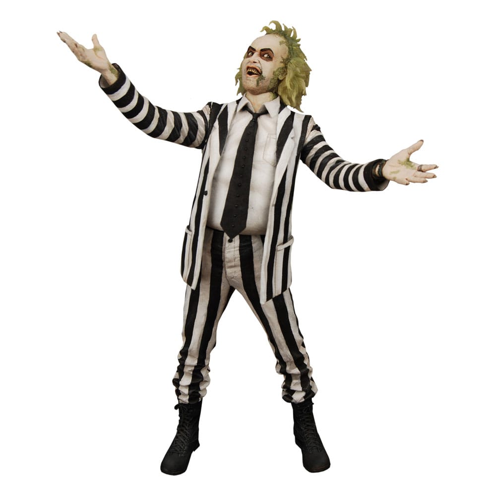 Beetlejuice (1988 Movie) - Beetlejuice Striped Suit 1/4 Actionfigur 45cm NECA 2024