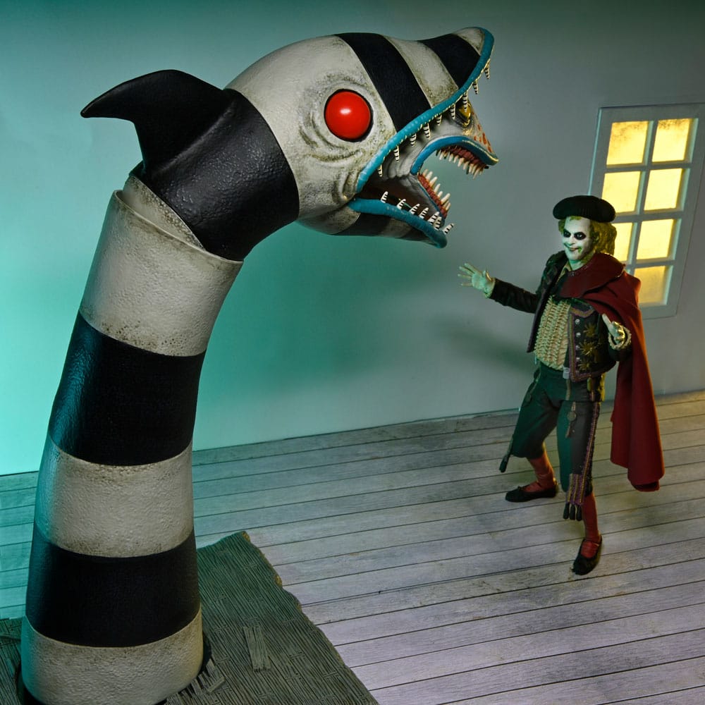 Pre-Order: Beetlejuice Beetlejuice - Ultimate Beetlejuice (Matador) & Sandworm 2-Pack Actionfiguren 18cm NECA 2025