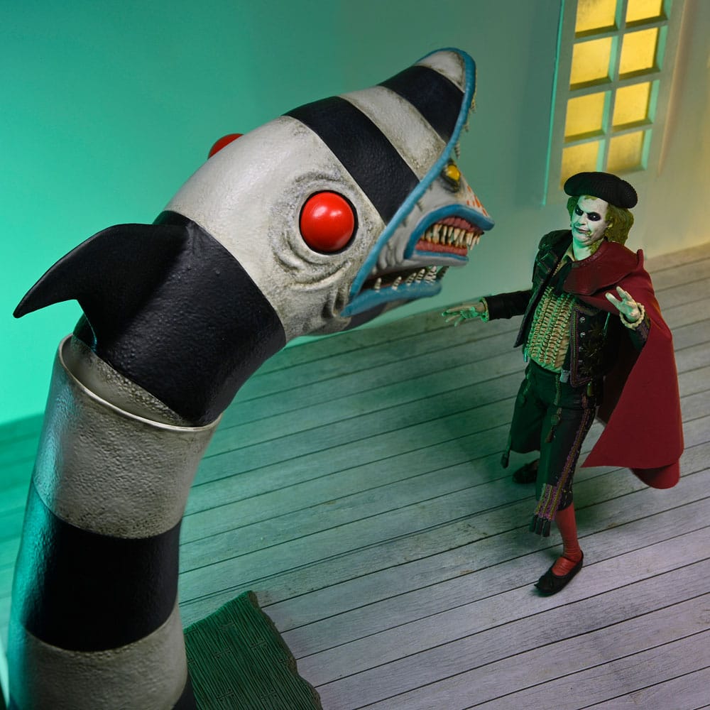 Pre-Order: Beetlejuice Beetlejuice - Ultimate Beetlejuice (Matador) & Sandworm 2-Pack Actionfiguren 18cm NECA 2025