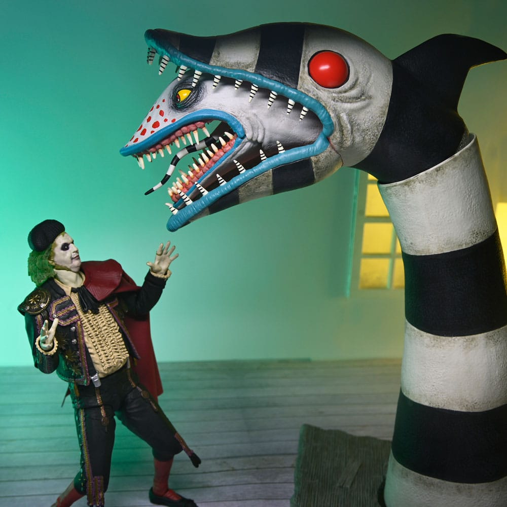 Pre-Order: Beetlejuice Beetlejuice - Ultimate Beetlejuice (Matador) & Sandworm 2-Pack Actionfiguren 18cm NECA 2025