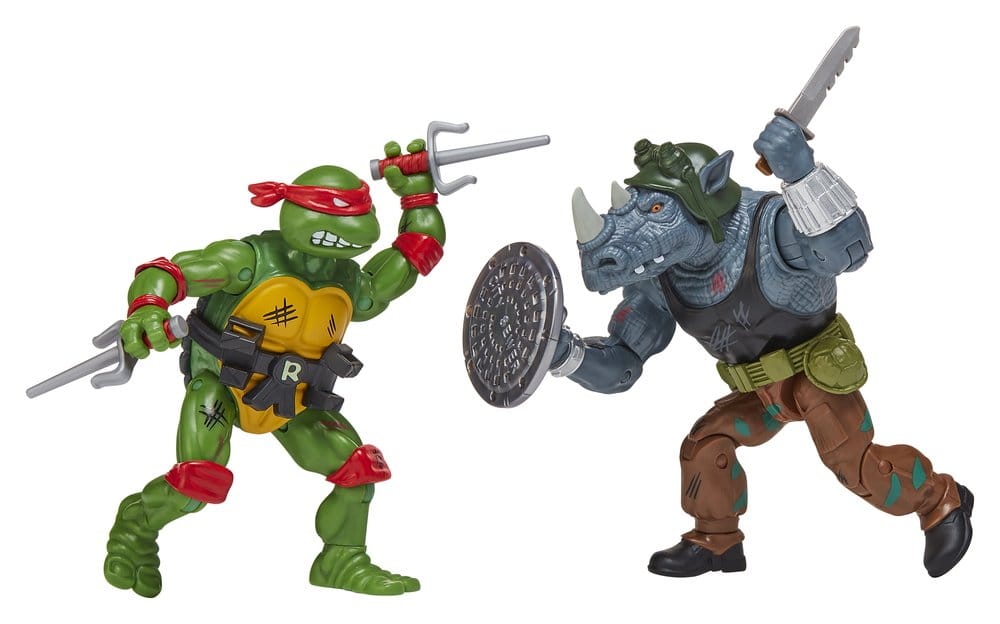 Teenage Mutant Ninja Turtles - Raphael vs. Rocksteady (1988 Remastered) Actionfiguren Playmates Toys 2026