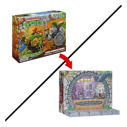 Teenage Mutant Ninja Turtles - Raphael vs. Rocksteady (1988 Remastered) Actionfiguren Playmates Toys 2026