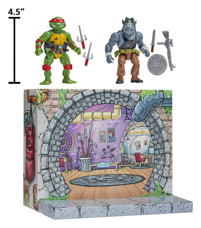 Teenage Mutant Ninja Turtles - Raphael vs. Rocksteady (1988 Remastered) Actionfiguren Playmates Toys 2026