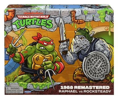 Teenage Mutant Ninja Turtles - Raphael vs. Rocksteady (1988 Remastered) Actionfiguren Playmates Toys 2026