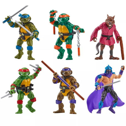 Pre-Order: Teenage Mutant Ninja Turtles 6er-Pack Classic Actionfiguren (1988 Remastered) Target Exclusive 2025
