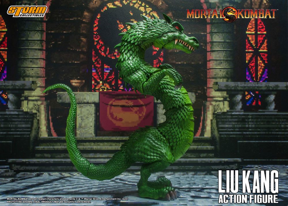 Mortal Kombat II - Liu Kang & Kombat Dragon Actionfigur ca. 18cm 1/12 Scale Storm Collectibles 2023