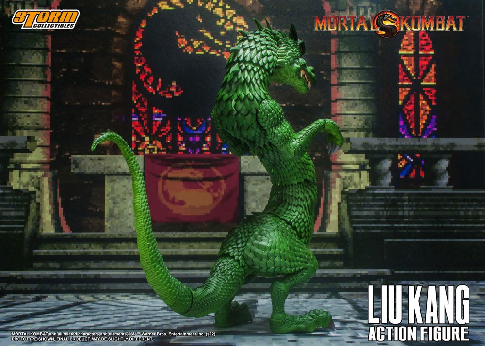 Mortal Kombat II - Liu Kang & Kombat Dragon Actionfigur ca. 18cm 1/12 Scale Storm Collectibles 2023