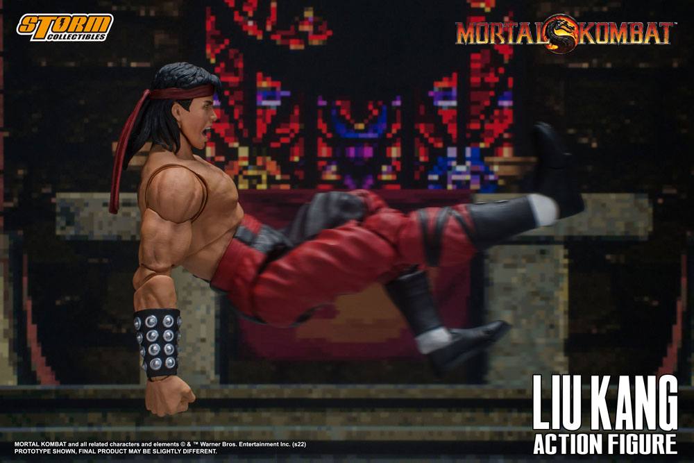 Mortal Kombat II - Liu Kang & Kombat Dragon Actionfigur ca. 18cm 1/12 Scale Storm Collectibles 2023