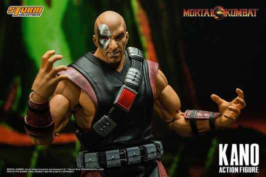 Mortal Kombat II - Kano Actionfigur ca. 18cm 1/12 Scale Storm Collectibles 2023