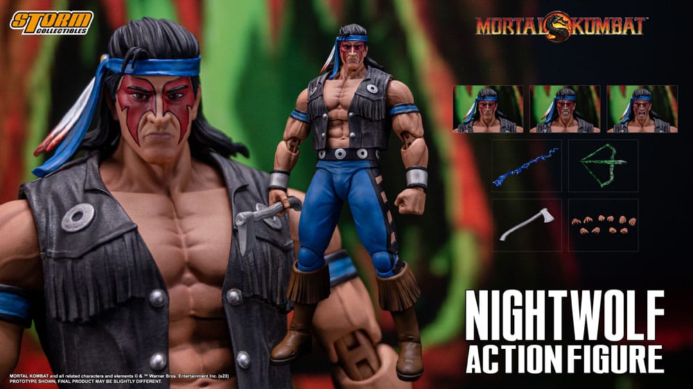 Mortal Kombat - Nightwolf Actionfigur ca. 18cm 1/12 Scale Storm Collectibles 2024