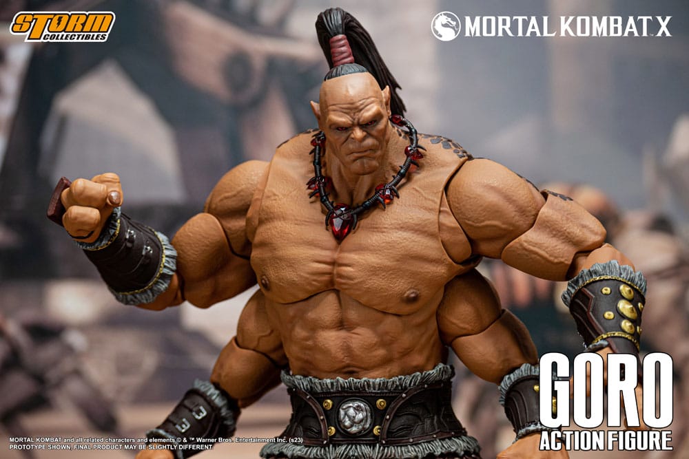 Mortal Kombat - Goro Actionfigur ca. 18cm 1/12 Scale Storm Collectibles 2024