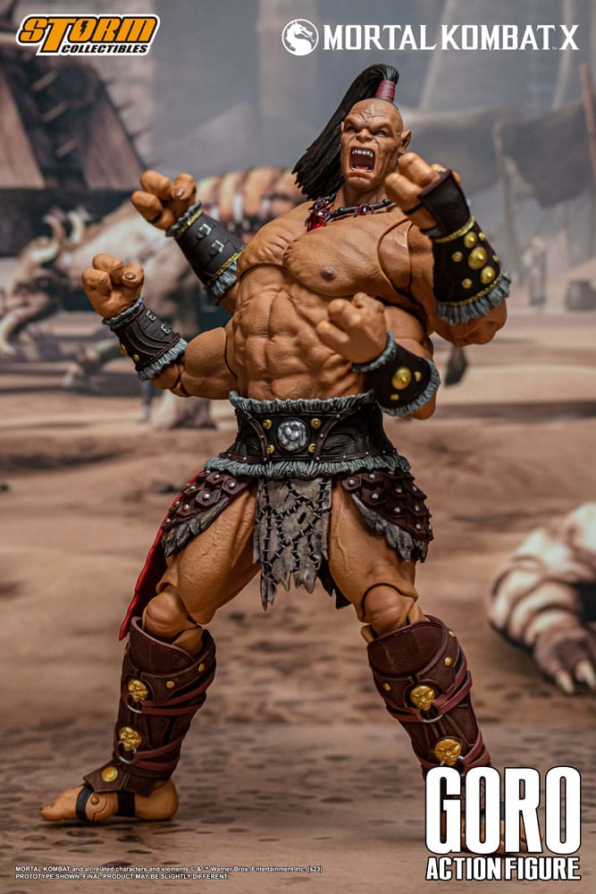 Mortal Kombat - Goro Actionfigur ca. 18cm 1/12 Scale Storm Collectibles 2024