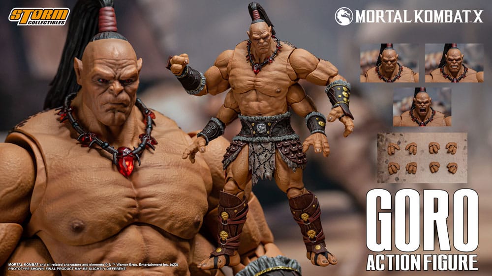 Mortal Kombat - Goro Actionfigur ca. 18cm 1/12 Scale Storm Collectibles 2024