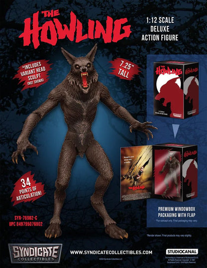 Pre-Order: The Howling - Das Tier Werewolf Deluxe Actionfigur 19cm Syndicate Collectibles